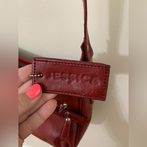 Genuine leather | red | Jessica purse - Picture 6 of 14